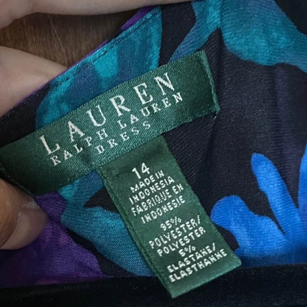 Midnight Floral Dress by Ralph Lauren - Picture 3 of 6